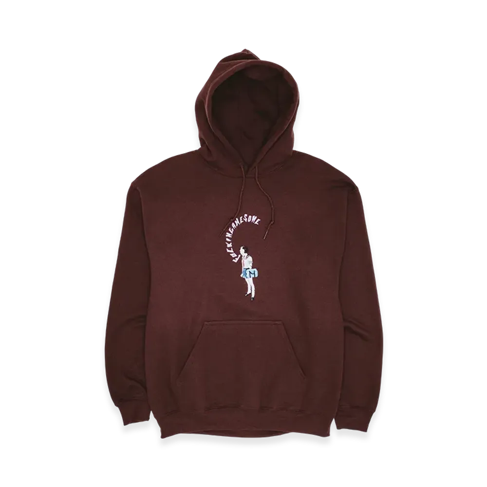 Fucking Awesome Mouth Girl Hoodie "Brown"
