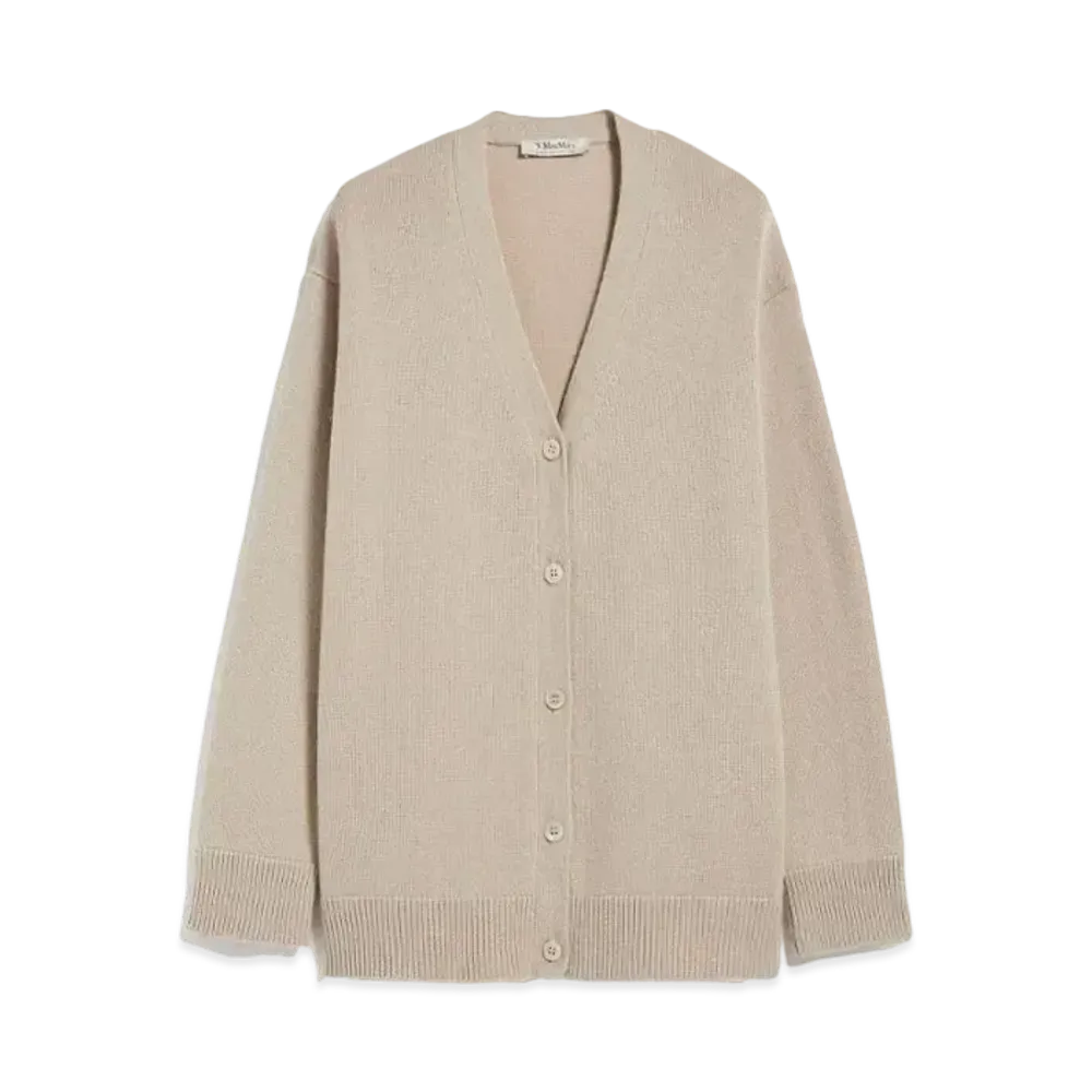 Max Mara Jane Wool Cashmere Cardigan "Sand"