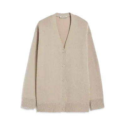 Max Mara Jane Wool Cashmere Cardigan "Sand"