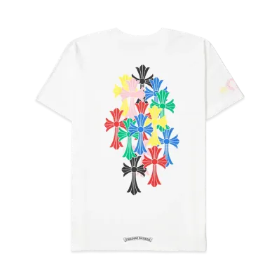 Chrome Hearts Multi Color Cemetery Cross T-Shirt "White"