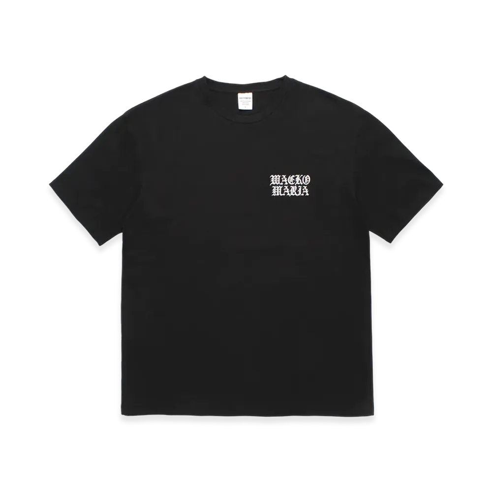 WACKO MARIA Washed Heavy Weight T-Shirt "Black"