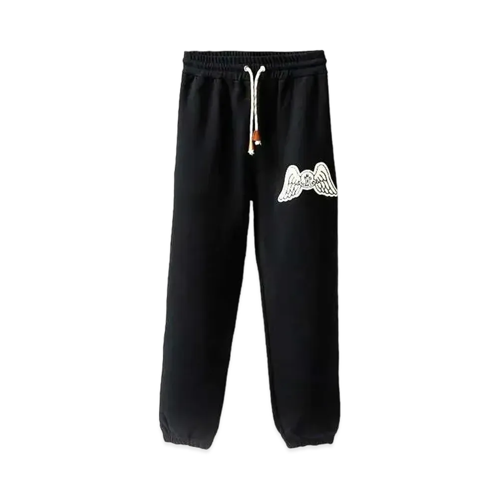 MONCLER GENIUS 8 MONCLER PALM ANGELS WING LOGO SWEAT PANT "Black"