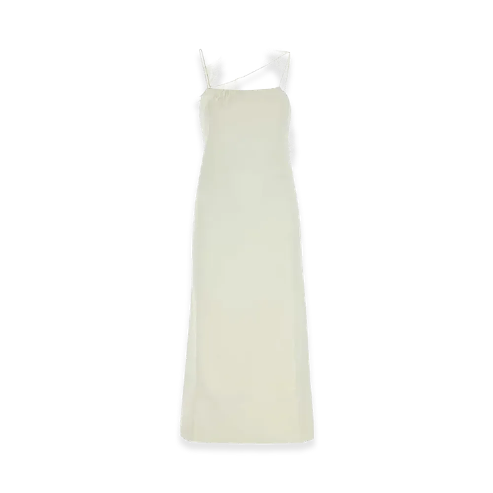 Jil Sander Women's Viscose Blend Dress "Ivory"