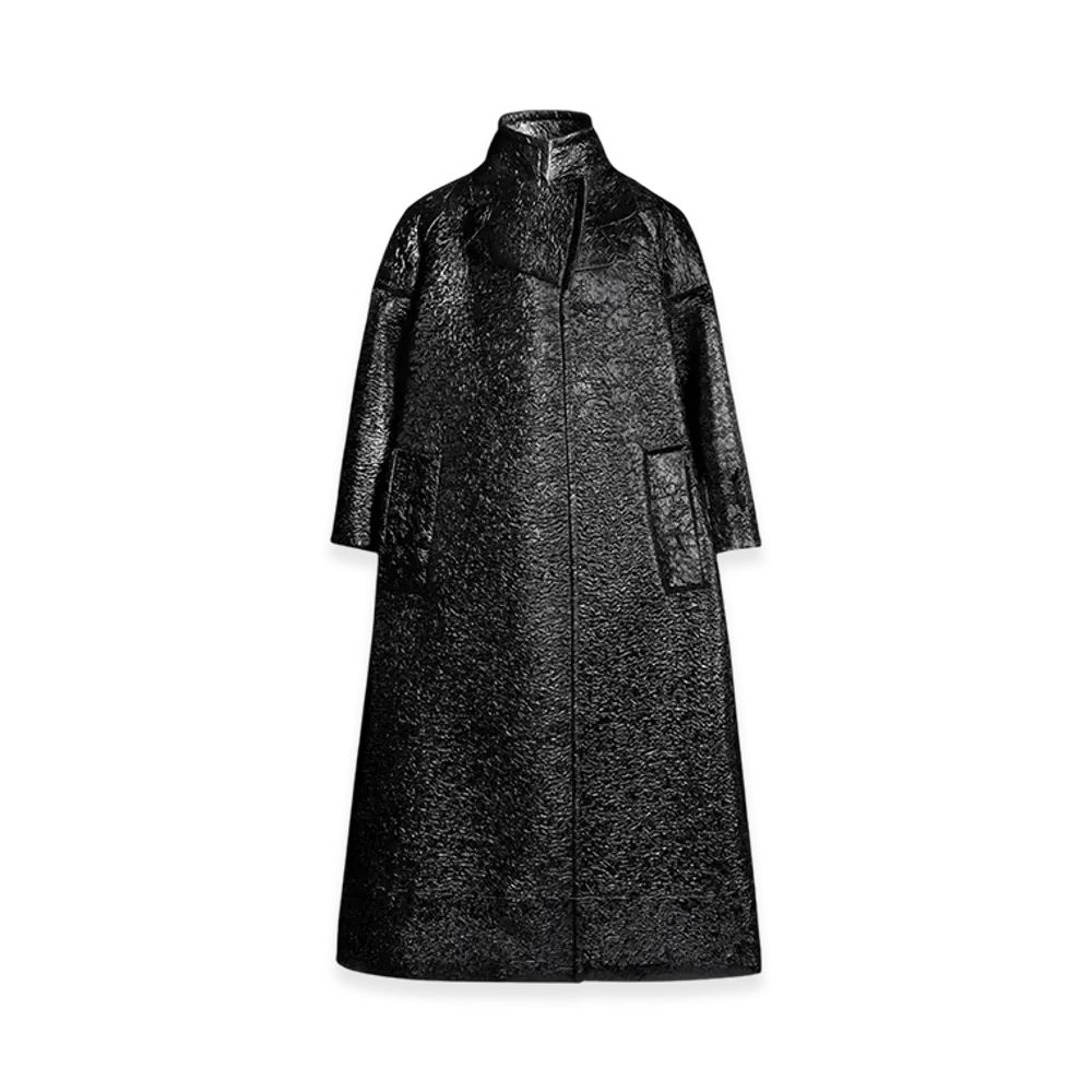 Maison Margiela Women's Oversized Work In Progress Coat "Black"