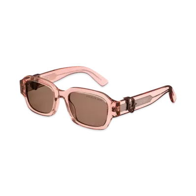Dior x KAWS DiorOblique S2I Rectangular Sunglasses "Transparent Pink"