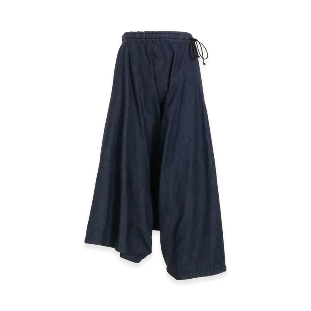 Yohji Yamamoto 6oz Twill Denim Triangle Pants "Indigo"
