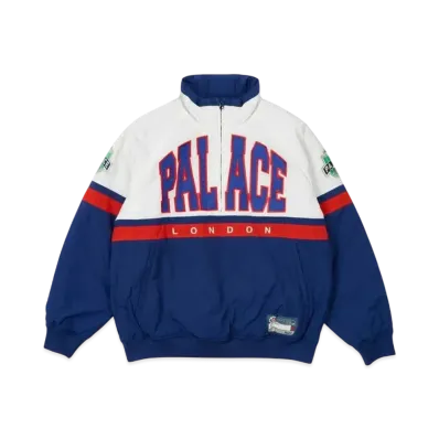 PALACE Breakout Half Zip Bomber "White Navy"