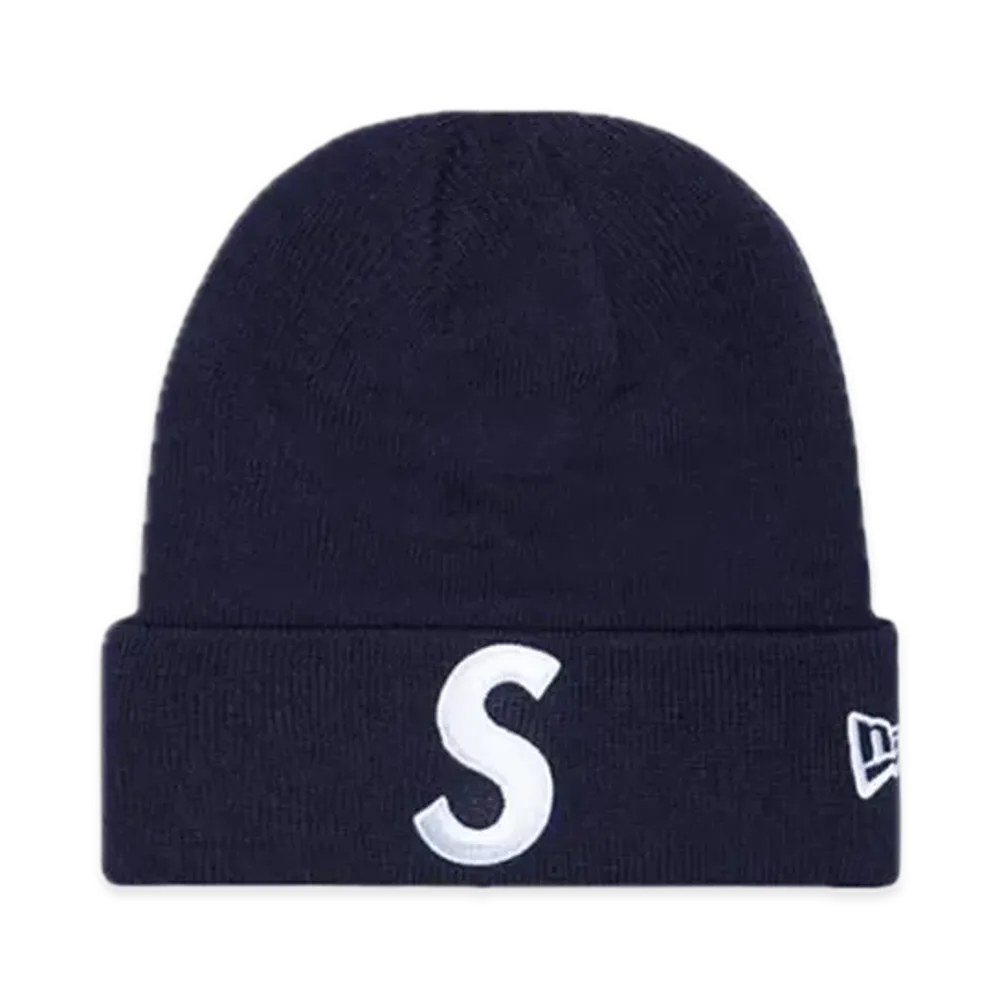 Supreme New Era S Logo Beanie "Navy" (23FW)