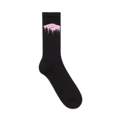 BALENCIAGA Wet Brush Socks "Pink/Black"