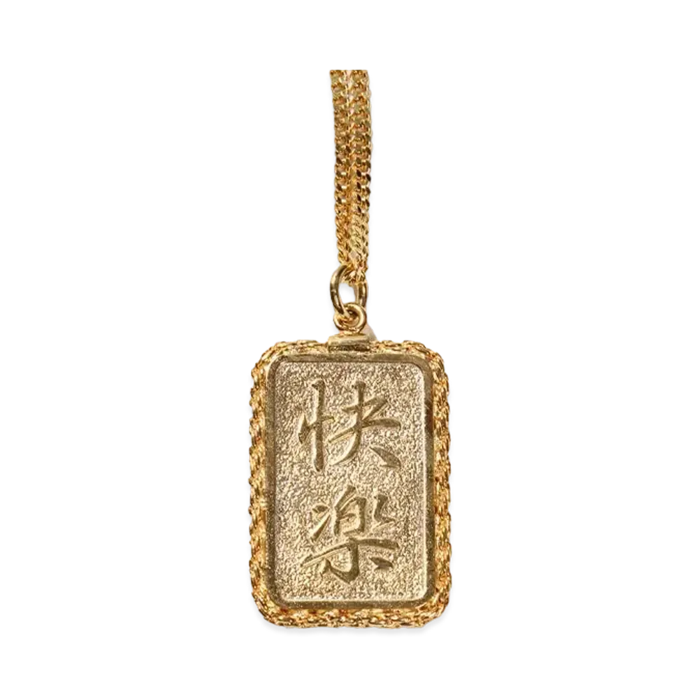 WACKO MARIA Plate Necklace "Gold"