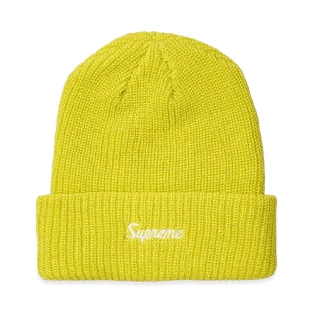 Supreme Loose Gauge Beanie "Lime"