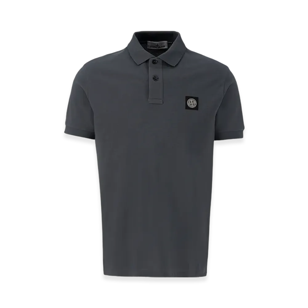 Stone Island 2SC17 Stretch Cotton Pique Polo Shirt - 23FW "Lead Grey"