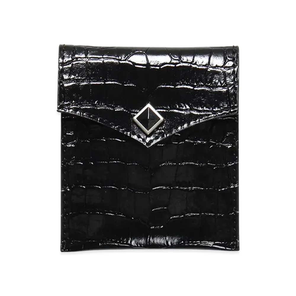 WACKO MARIA Embossed Letaher Portable Ashtray "Black"