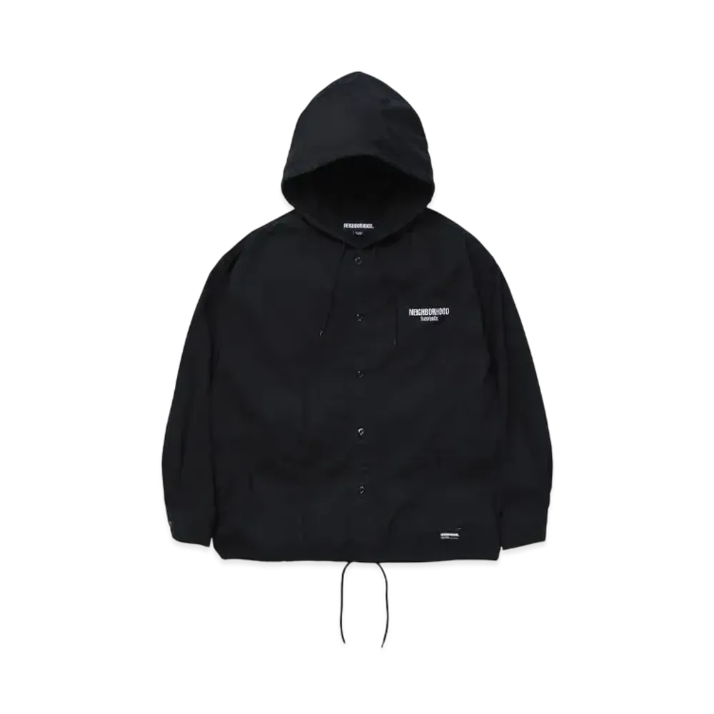 NEIGHBORHOOD Hooded Shirt LS "Black"