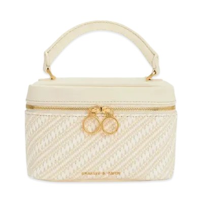 CHARLES & KEITH Woven Two-Way Zip Mini Bag "Multi"