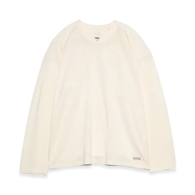 nanamica Rayon Cotton L/S Tee "Ivory"