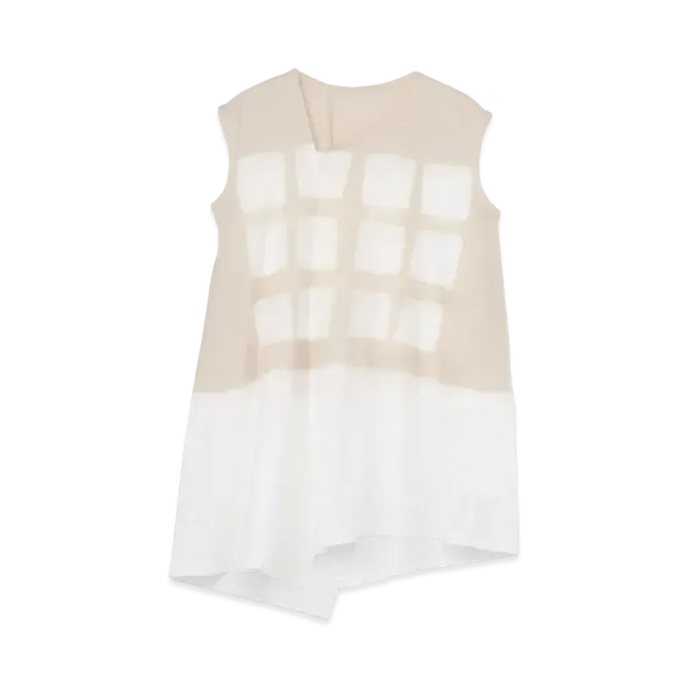 Yohji Yamamoto Y's STRONG TWIST BOARD DYE ASYMME FRENCH SLEEVE "Beige"
