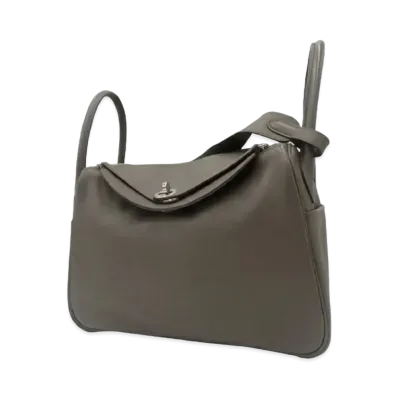 Hermes Lindy Swift Leather Hand Bag "Etain"