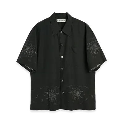 OUR LEGACY Every Shirt Shortsleeve "Skull Vine Print"
