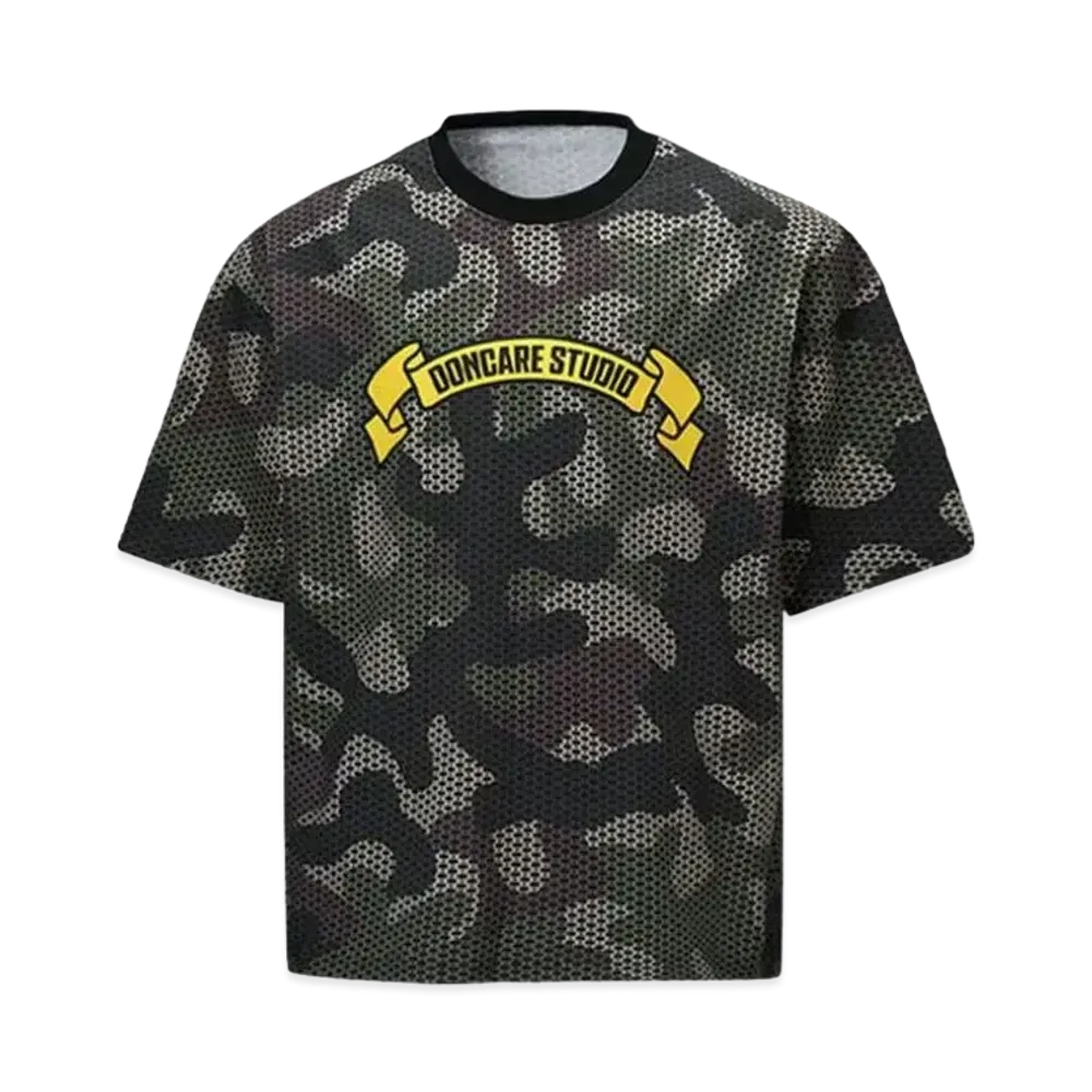 DONCARE Camo T-Shirt Cotton Pattern Printed "Khaki"