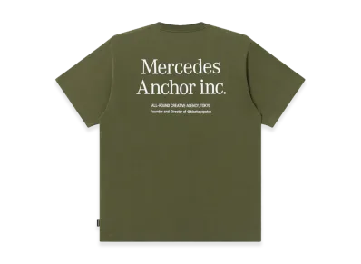 Mercedes Anchor inc. Logo Pocket Tee "Olive"
