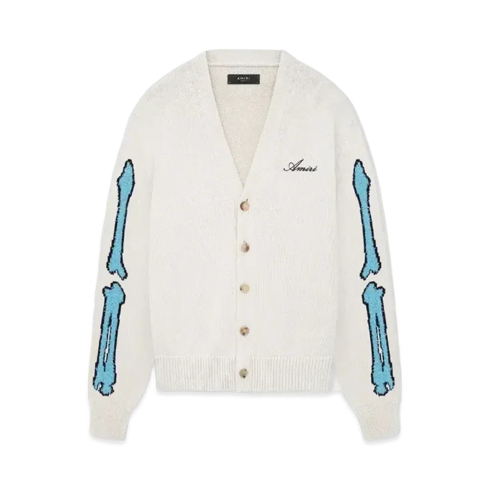 AMIRI Bones Cardigan "Birch"