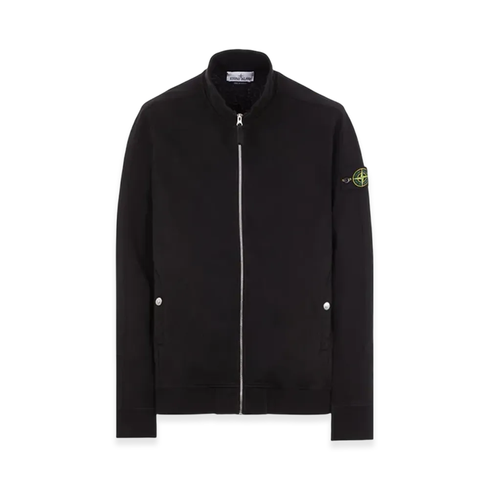 Stone Island 65960 Old Treatment Fleece Track Top- 24SS "Black"