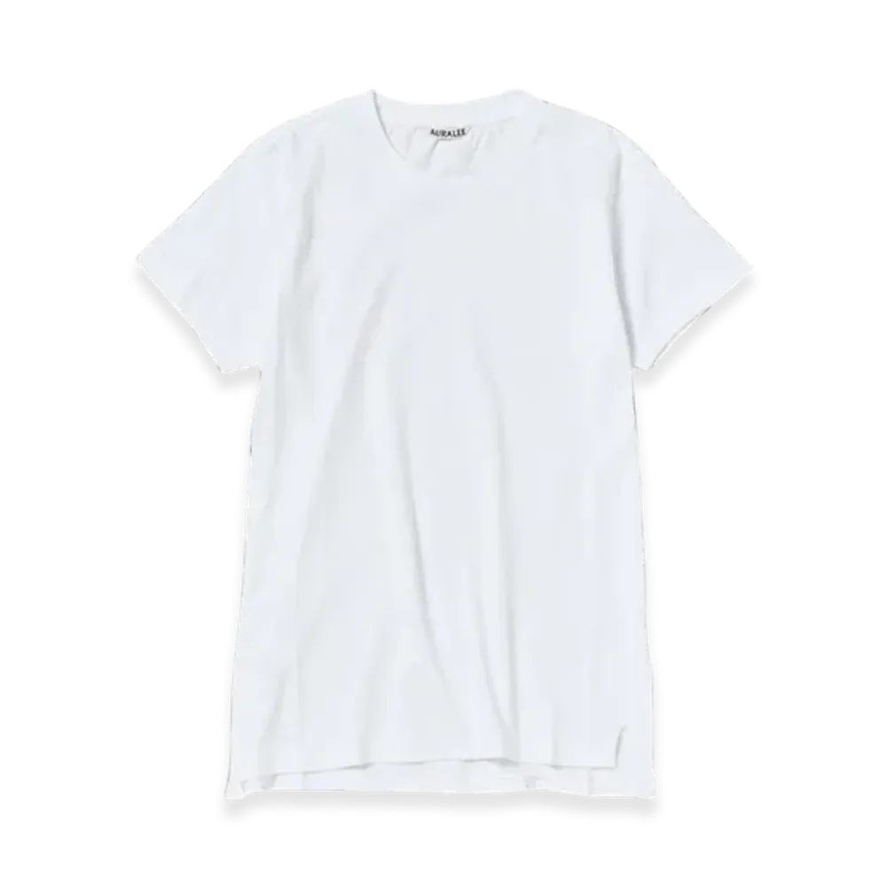 AURALEE Seamless Crewneck T-Shirt "White"