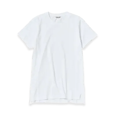 AURALEE Seamless Crewneck T-Shirt "White"