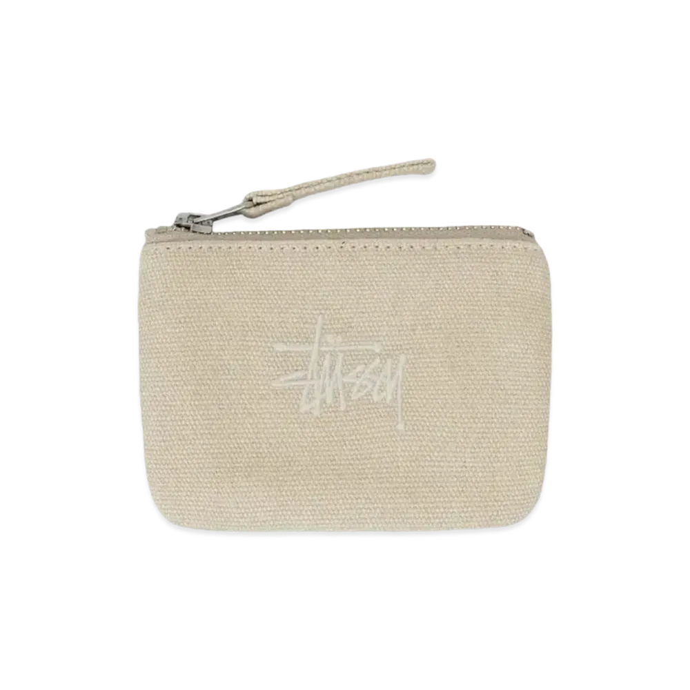 Stussy Canvas Coin Pouch "Natural"