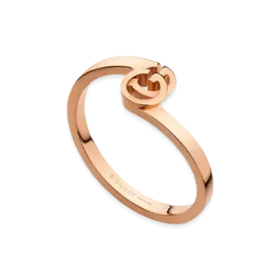 GUCCI Rose Gold GG Ring "Pink"