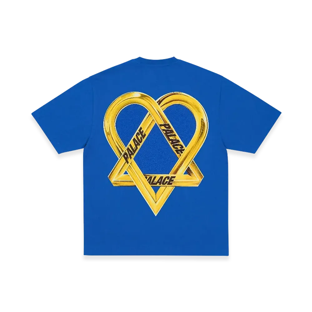 PALACE x HIM Tri Gram T Shirt "Blue"