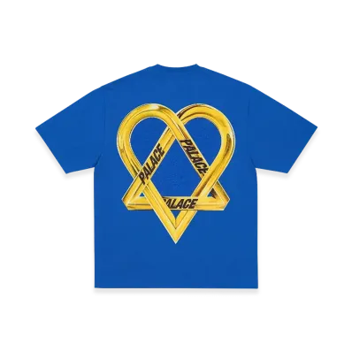 PALACE x HIM Tri Gram T Shirt "Blue"