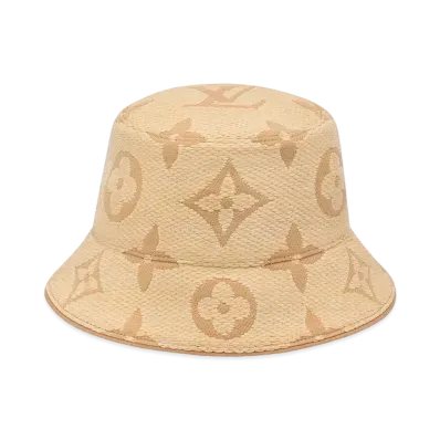 Louis Vuitton Nautical Beachview Bucket Hat Monogram Flowers "Natural"