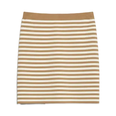 Max Mara Domizia Viscose Jacquard Knit Skirt "Honey"
