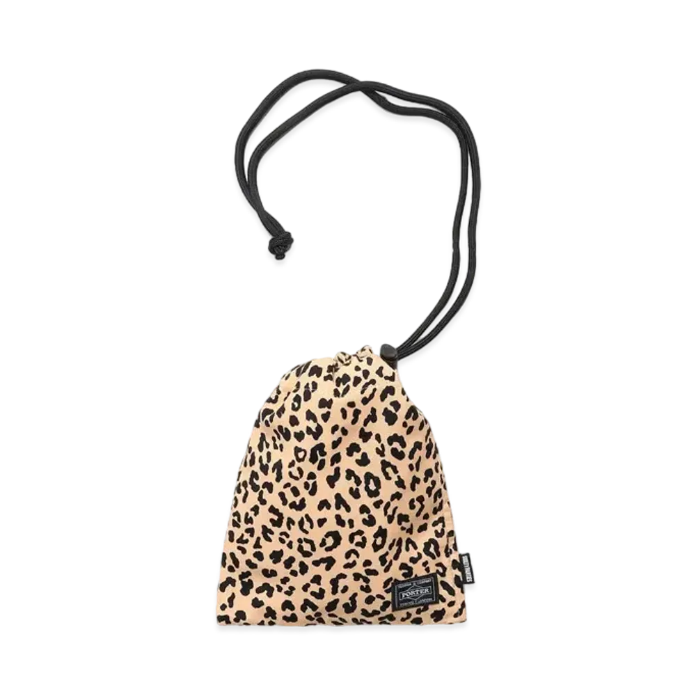 WACKO MARIA PORTER / LEOPARD SHOULDER POUCH "Orange"