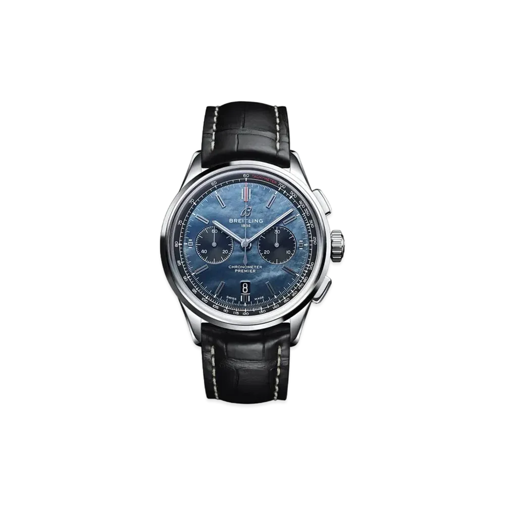 BREITLING PREMIER B01 CHRONOGRAPH 42 BLACK MOTHER OF PEARL LIMITED "Black mother-of-pearl"