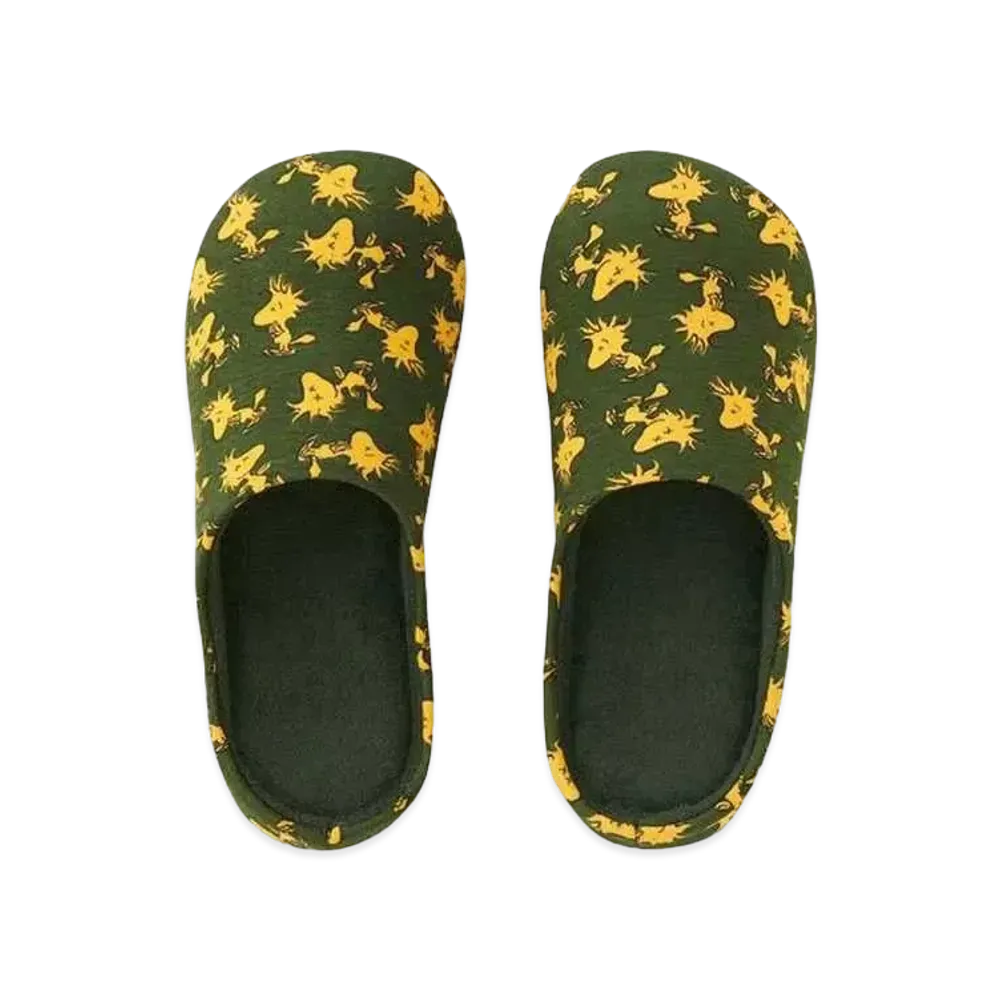 Uniqlo x KAWS x Peanuts Woodstock Room Shoes "Olive"