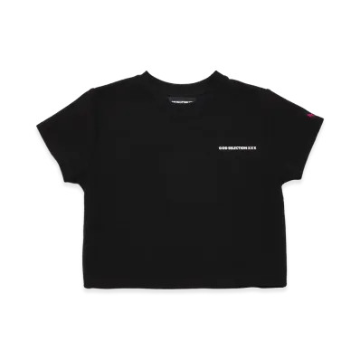 GOD SELECTION XXX Women's Standard Logo Waffle Tee GXL-S26-CS-11 "Black"