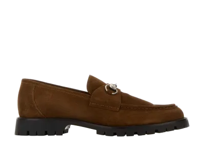 GUCCI Brown Suede Loafers "Brown"