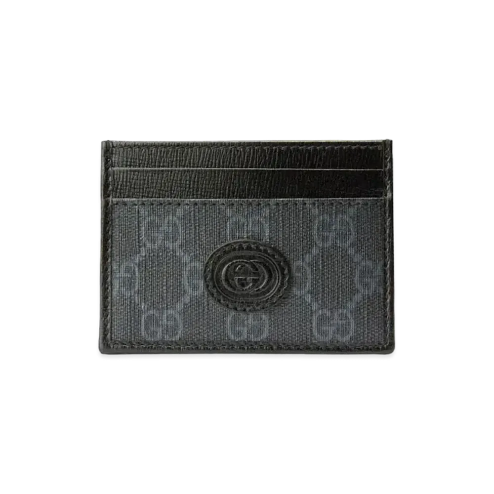 GUCCI Card Case with Interlocking G "Black"