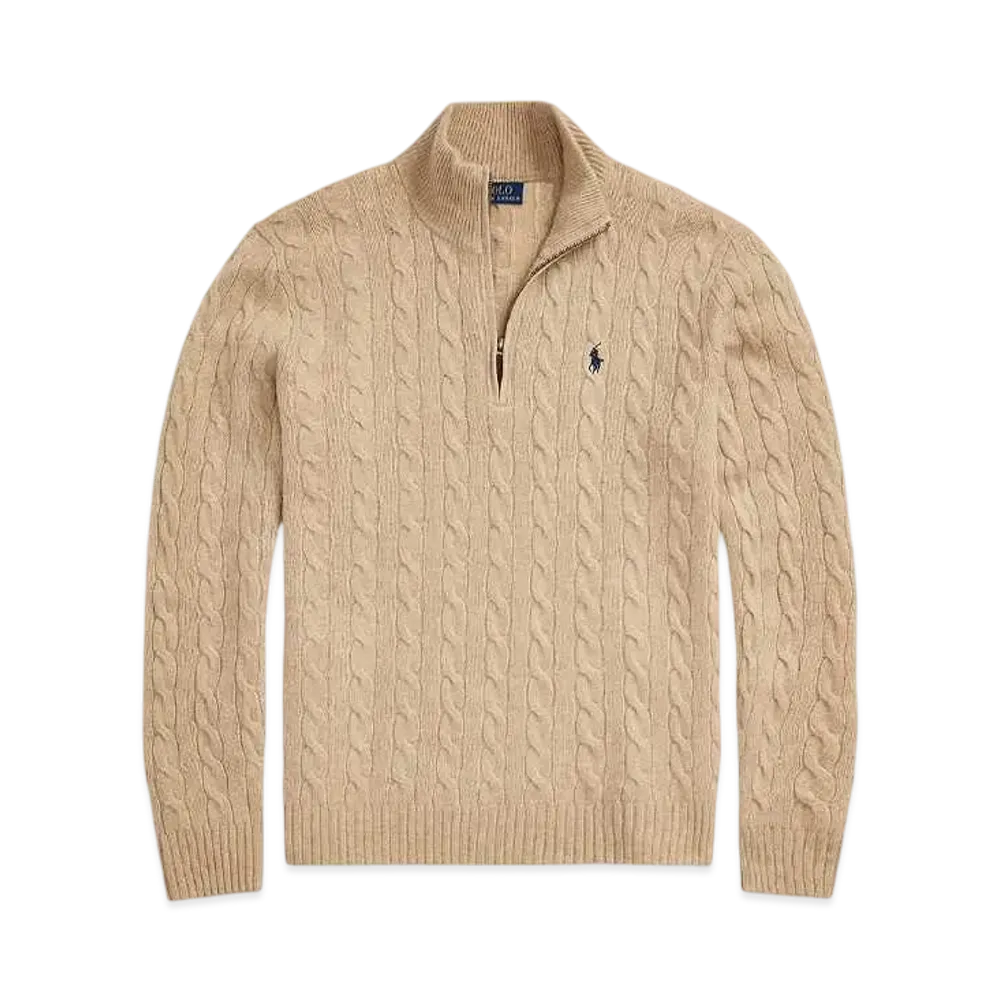 Polo Ralph Lauren Cable Wool Casmere Sweater "Brown"