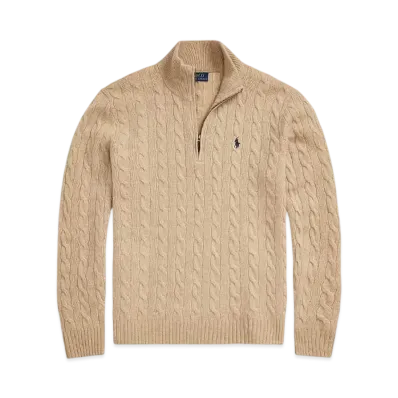 Polo Ralph Lauren Cable Wool Casmere Sweater "Brown"