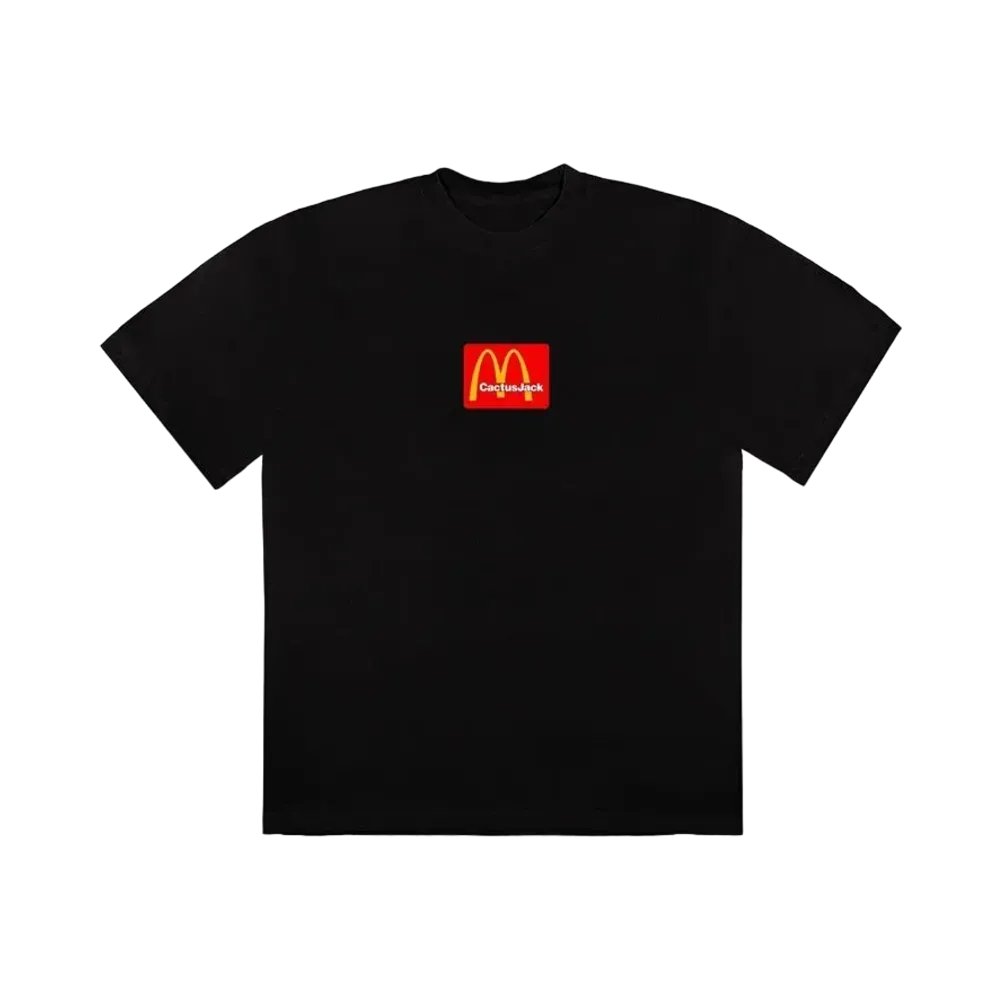 Travis Scott Cactus Jack x McDonald's Sesame II T-Shirt "Black Red" CJMD-SS07