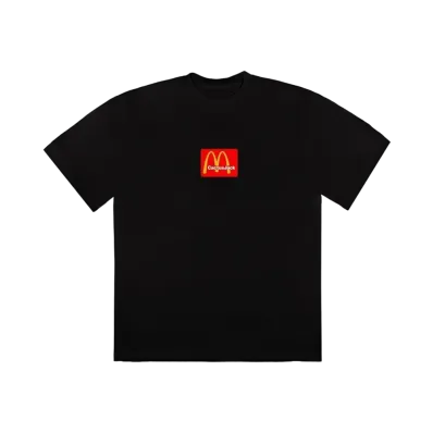 Travis Scott Cactus Jack x McDonald's Sesame II T-Shirt "Black Red" CJMD-SS07