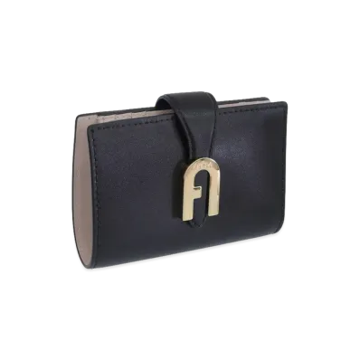 FURLA Miasofia M Compact Wallet "Black"