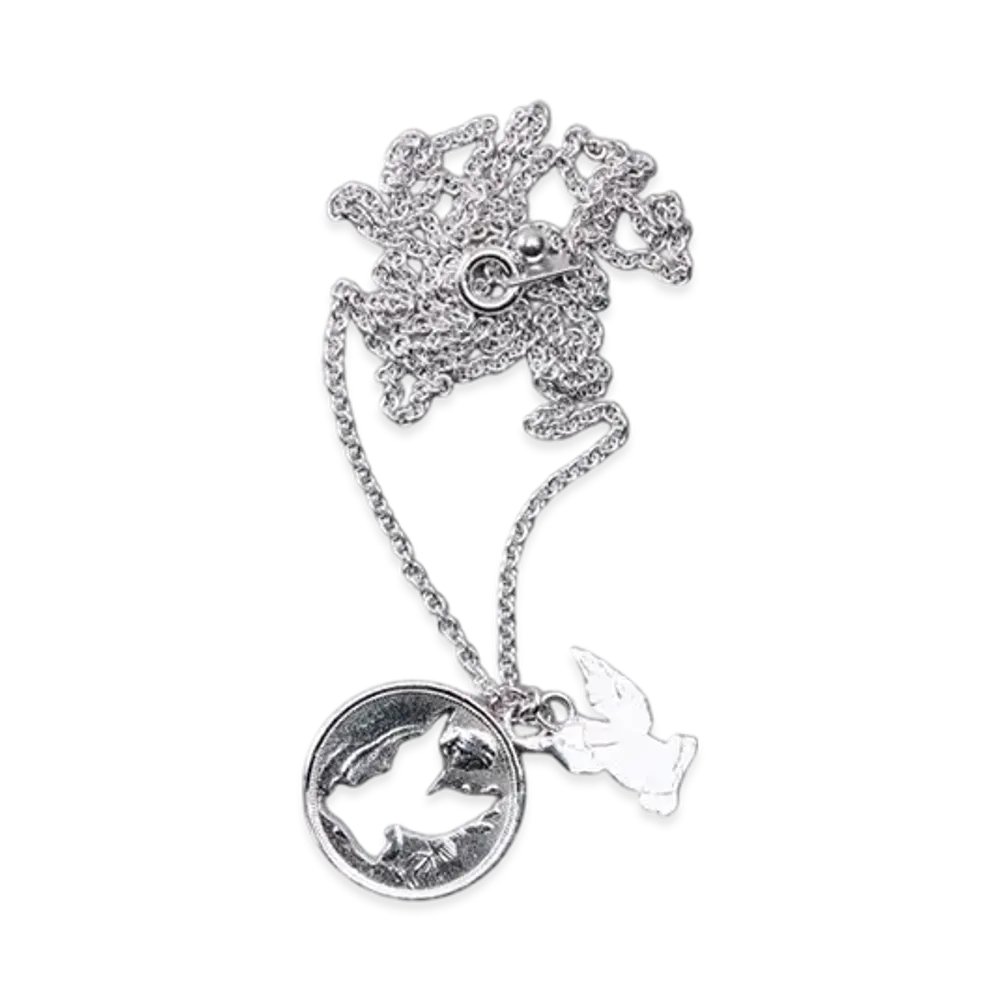 MASU Angel Hole Coin Necklace "Silver"