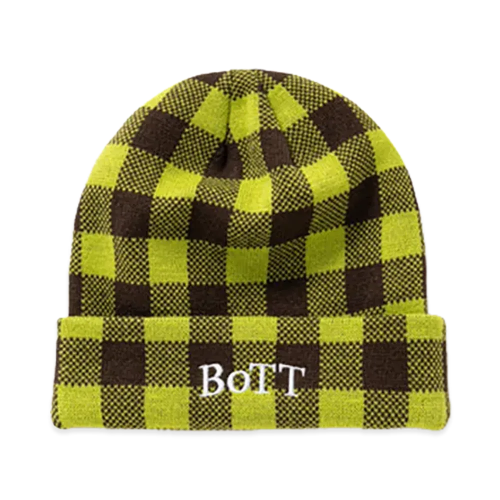 BoTT Gingham Check Beanie "Lime"