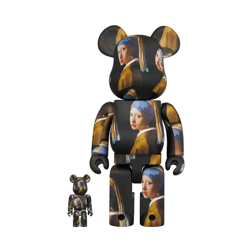 Bearbrick Johannes Vermeer「Girl with a Pearl Earring」100% & 400%