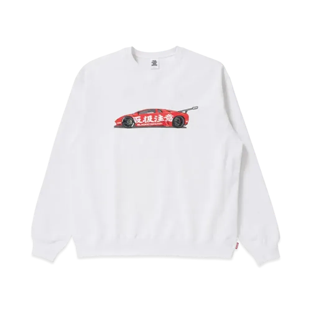 BlackEyePatch x LBWK "LAMBO CREW SWEAT" "White"